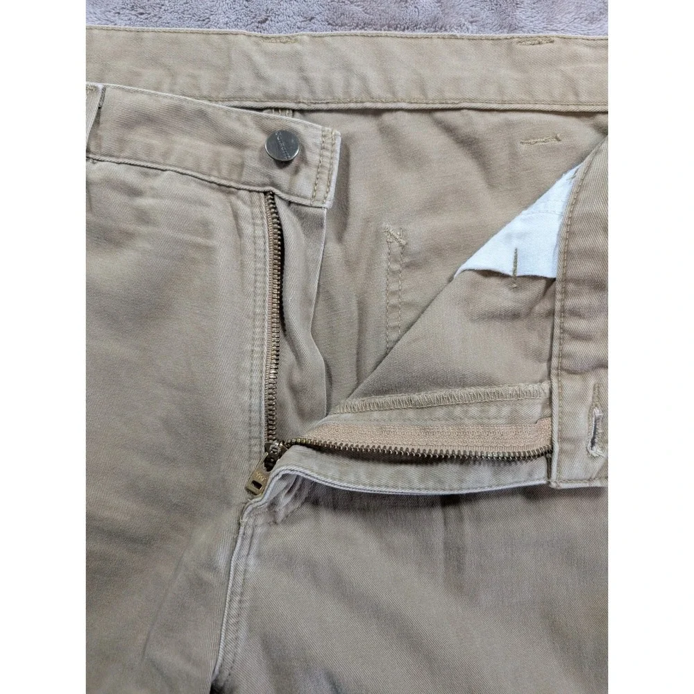 Carhartt Carpenter Pants Mens 36x30 Dark Khaki Relaxed Fit Canvas B324 DKH